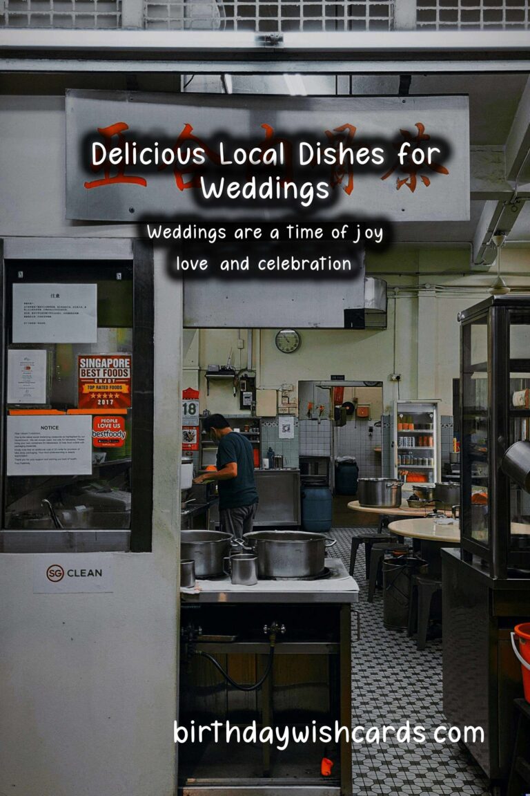 The Best Local Dishes for Celebrating Weddings