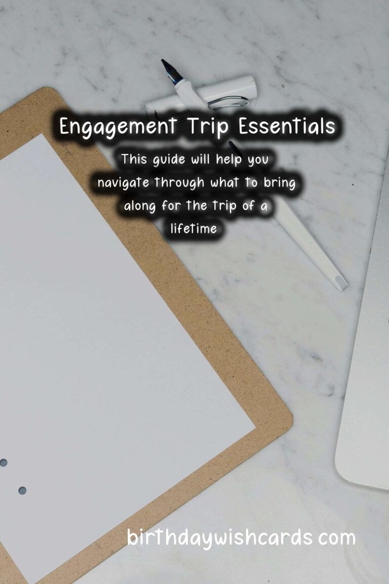 The Ultimate Guide on What to Pack for Engagement Trips