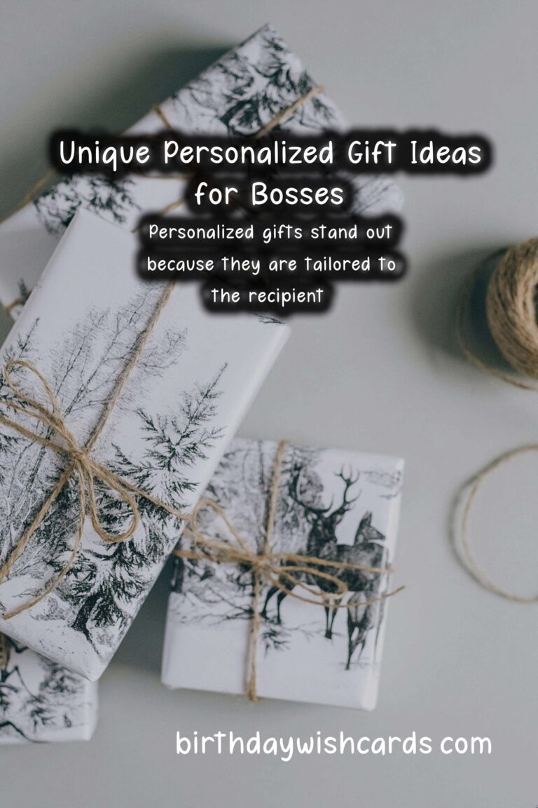 Thoughtful Personalized Gifts for Your Boss: Show Your Appreciation