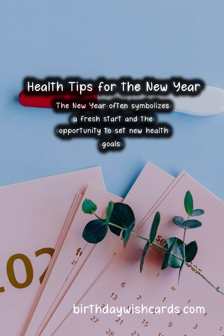 Tips for Maintaining Health During New Year