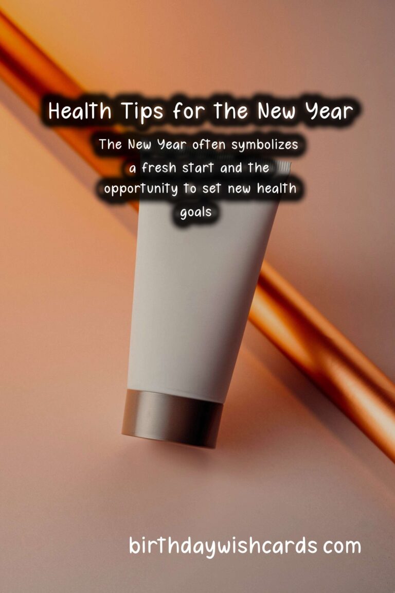 Tips for Maintaining Health During New Year