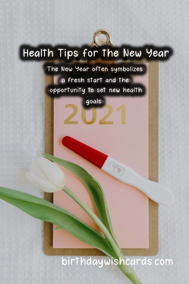 Tips for Maintaining Health During New Year