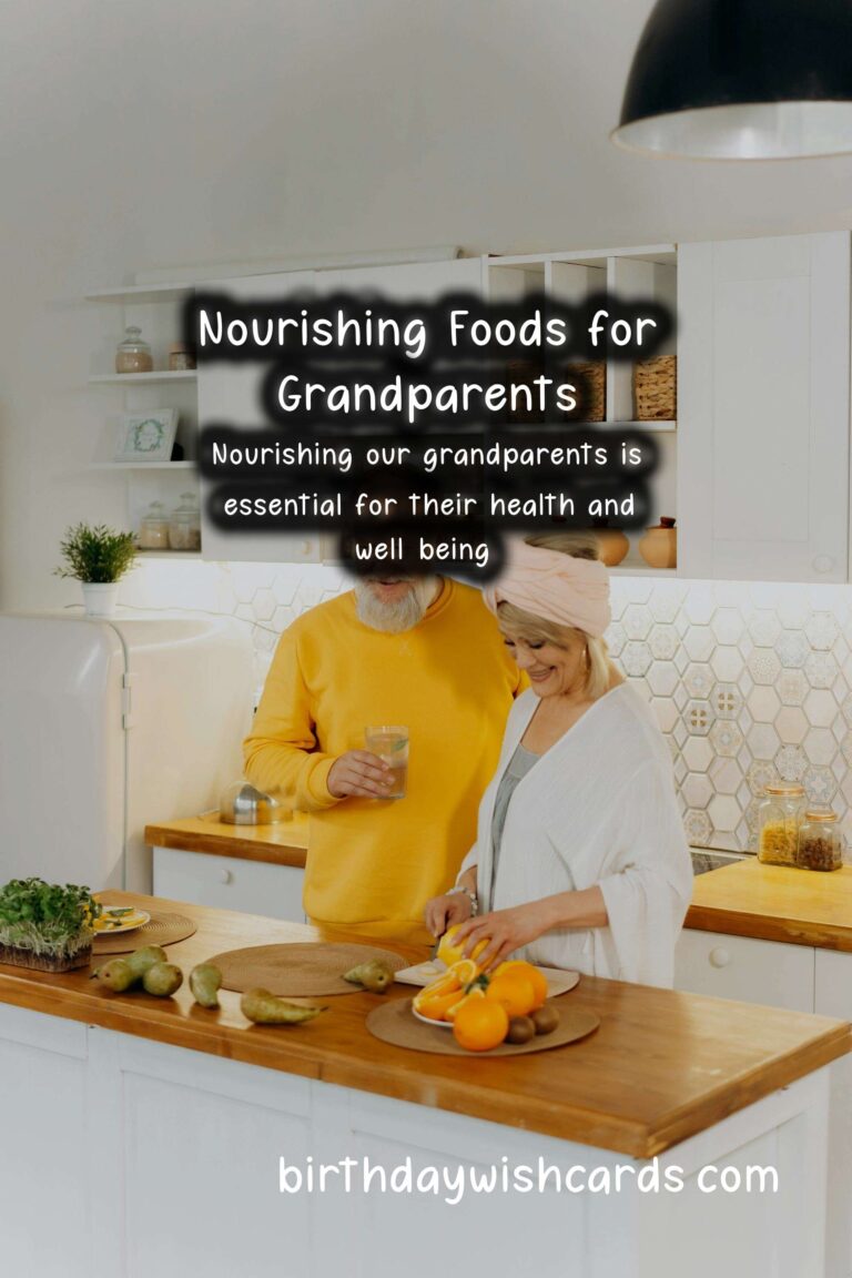 Top 10 Foods for Grandparents: Nutritional Benefits and Delicious Recipes