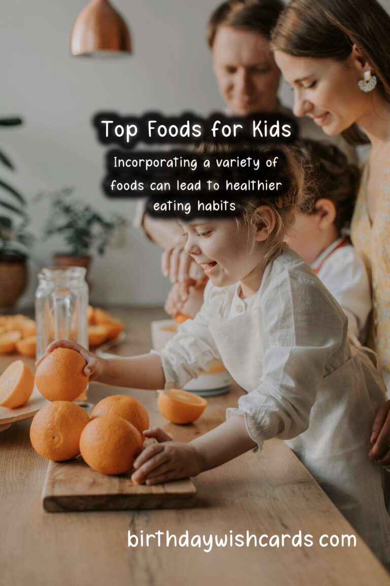 Top 10 Foods for Kids: Nutritious and Delicious Choices