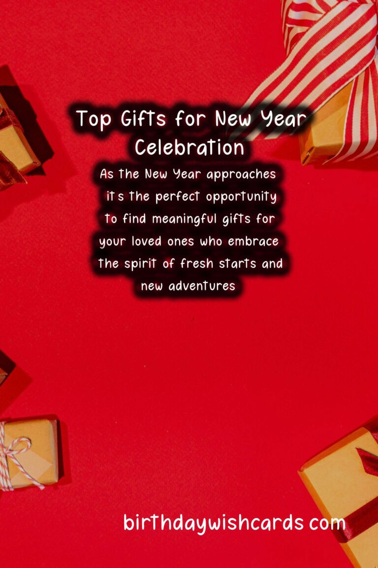 Top Gifts for New Year-Lovers: Celebrate the New Beginnings