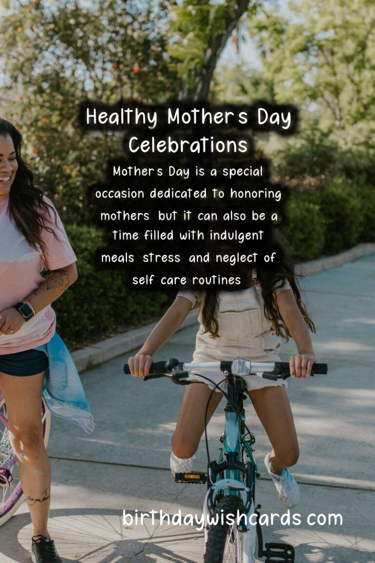 Top Tips for Maintaining Health During Mother's Day Celebrations