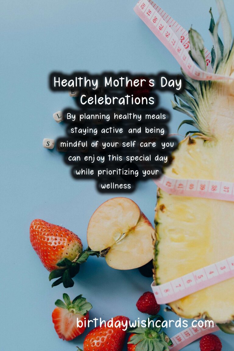 Top Tips for Maintaining Health During Mother's Day Celebrations
