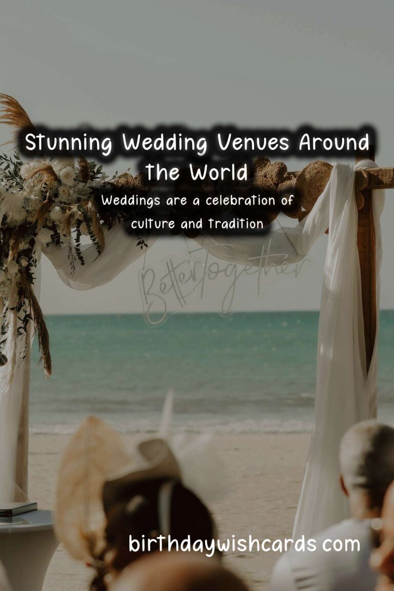 Why Weddings Should Be on Your Travel Bucket List