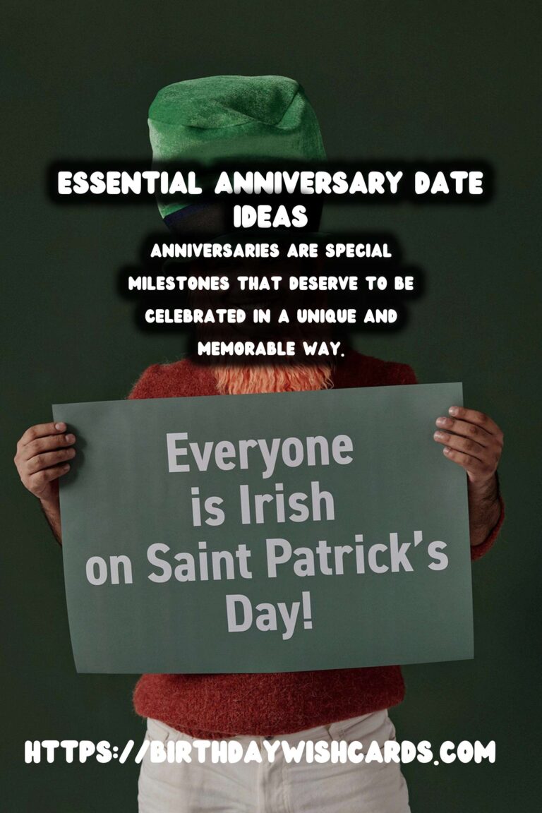 10 Essential Anniversary Date Ideas for Unforgettable Celebrations