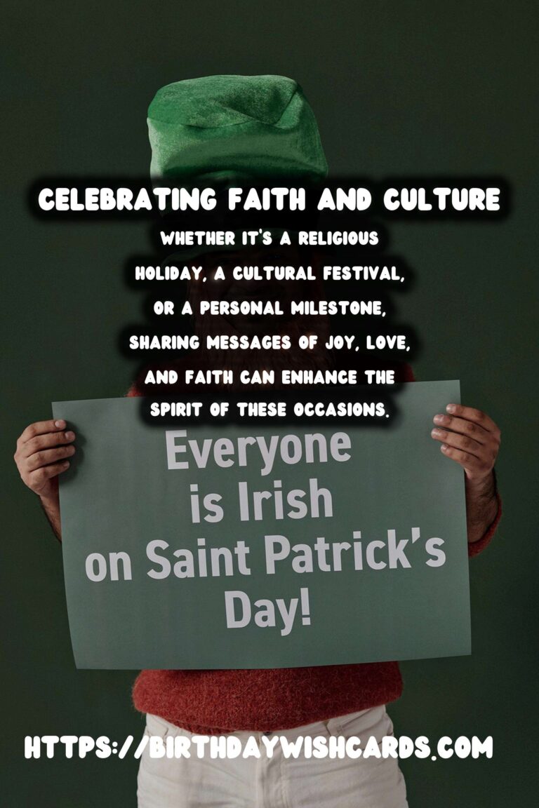 100 Elegant Faith Celebration Messages Ideas for Cultural & Religious Events