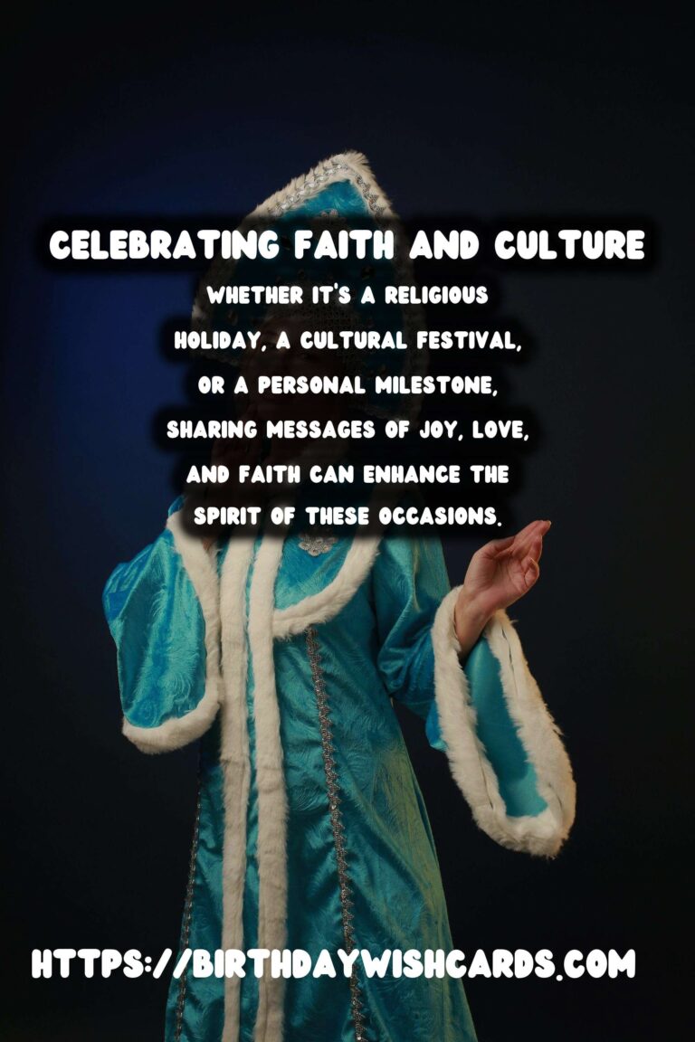 100 Elegant Faith Celebration Messages Ideas for Cultural & Religious Events