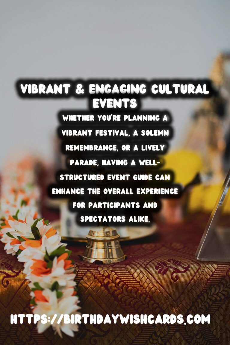 15 Colorful Cultural Event Guide Ideas for Cultural & Religious Events