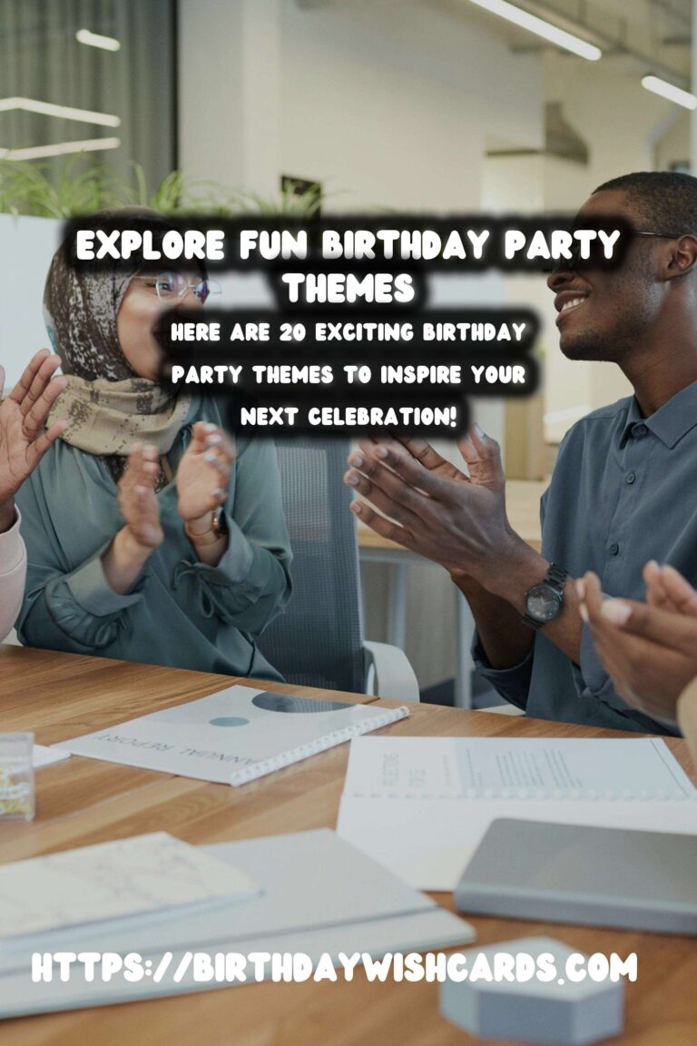 20 Fun Birthday Party Theme Ideas for Unforgettable Celebrations