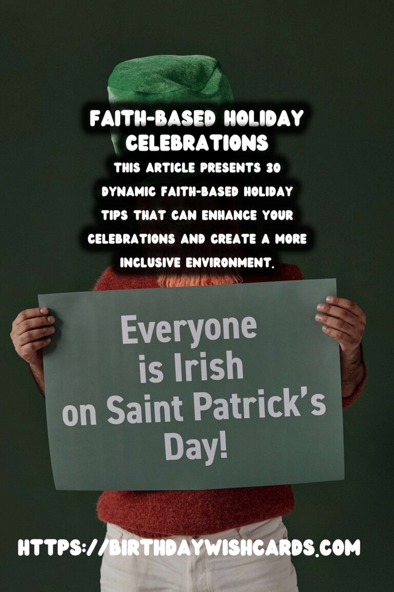 30 Dynamic Faith-Based Holiday Tips Ideas for Cultural & Religious Events