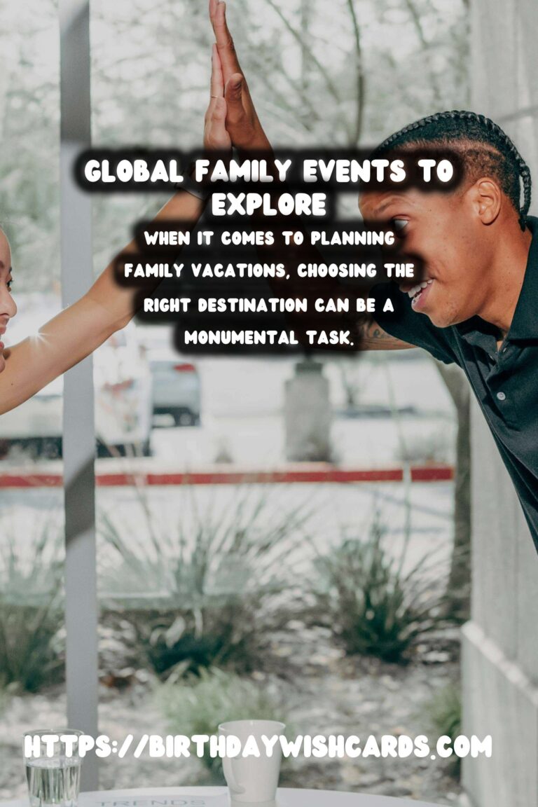 Amazing Global Event Inspiration For the Whole Family