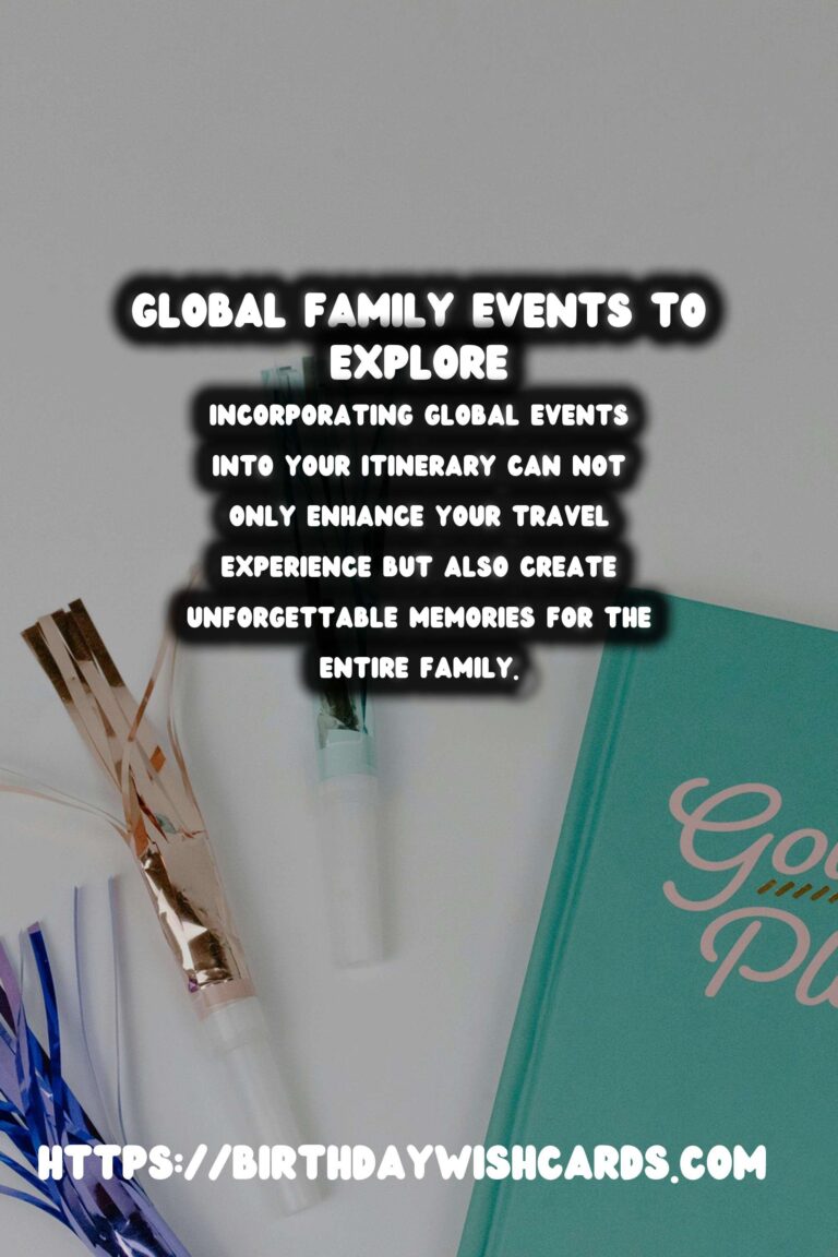 Amazing Global Event Inspiration For the Whole Family