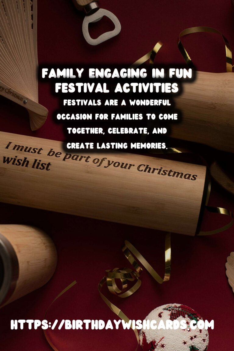 Amazing Ways to Design Festival Activities for Families