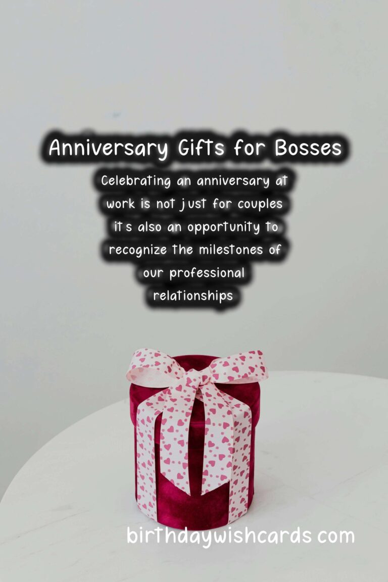 Best Anniversary Gift Ideas for Bosses