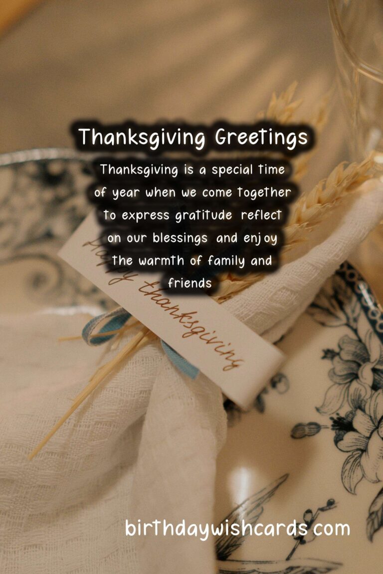 Best Greetings for Thanksgiving