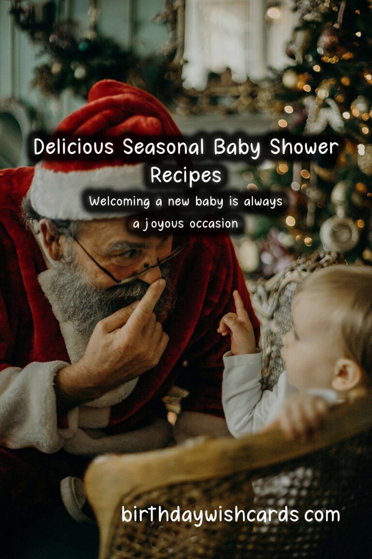 Best Seasonal Recipes for Baby Shower Celebrations