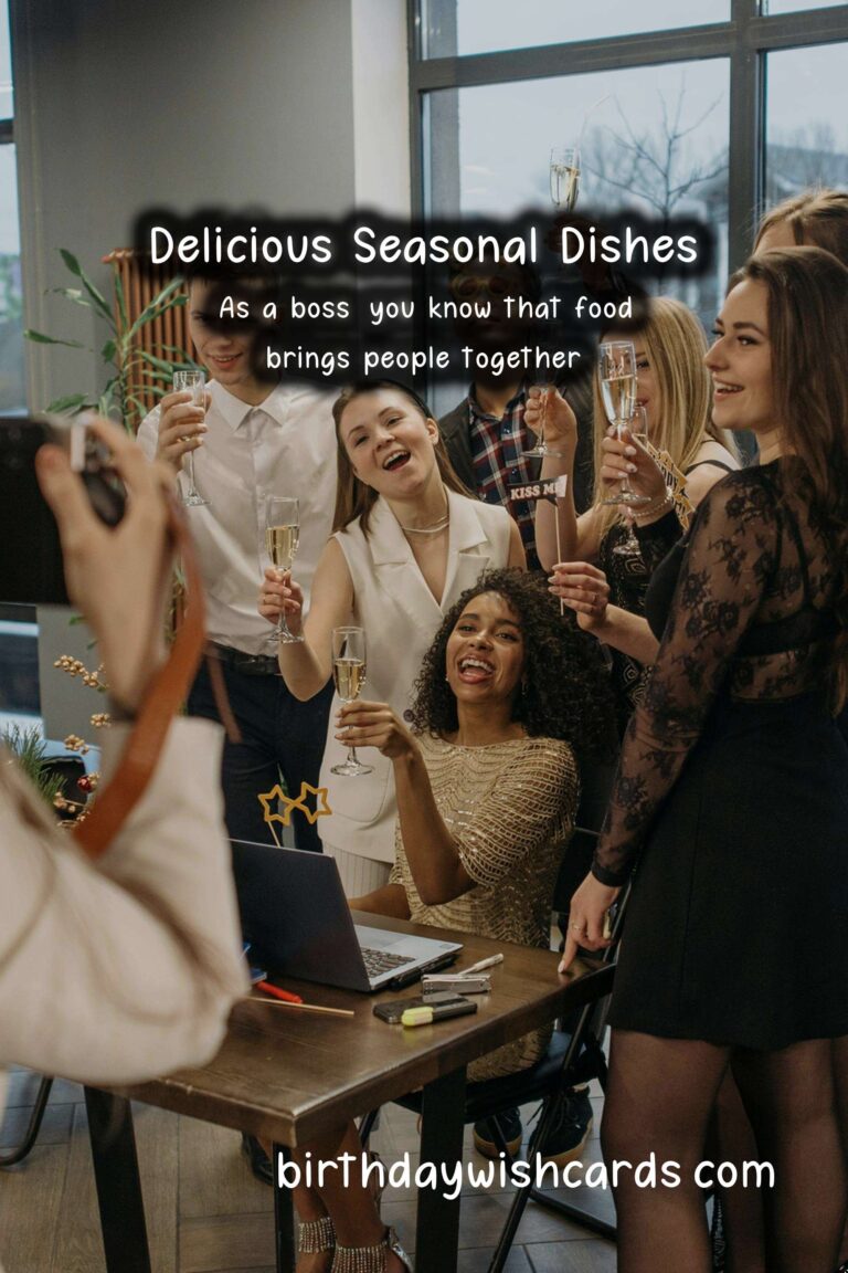 Best Seasonal Recipes for Bosses