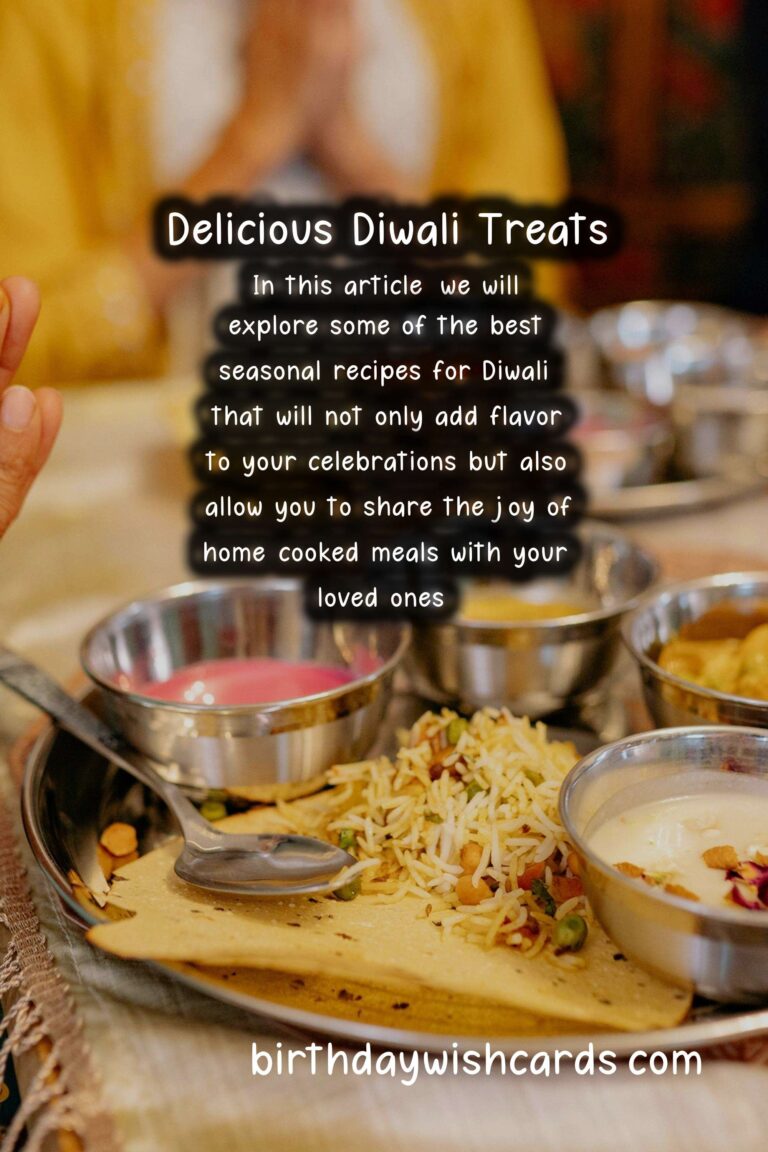 Best Seasonal Recipes for Diwali