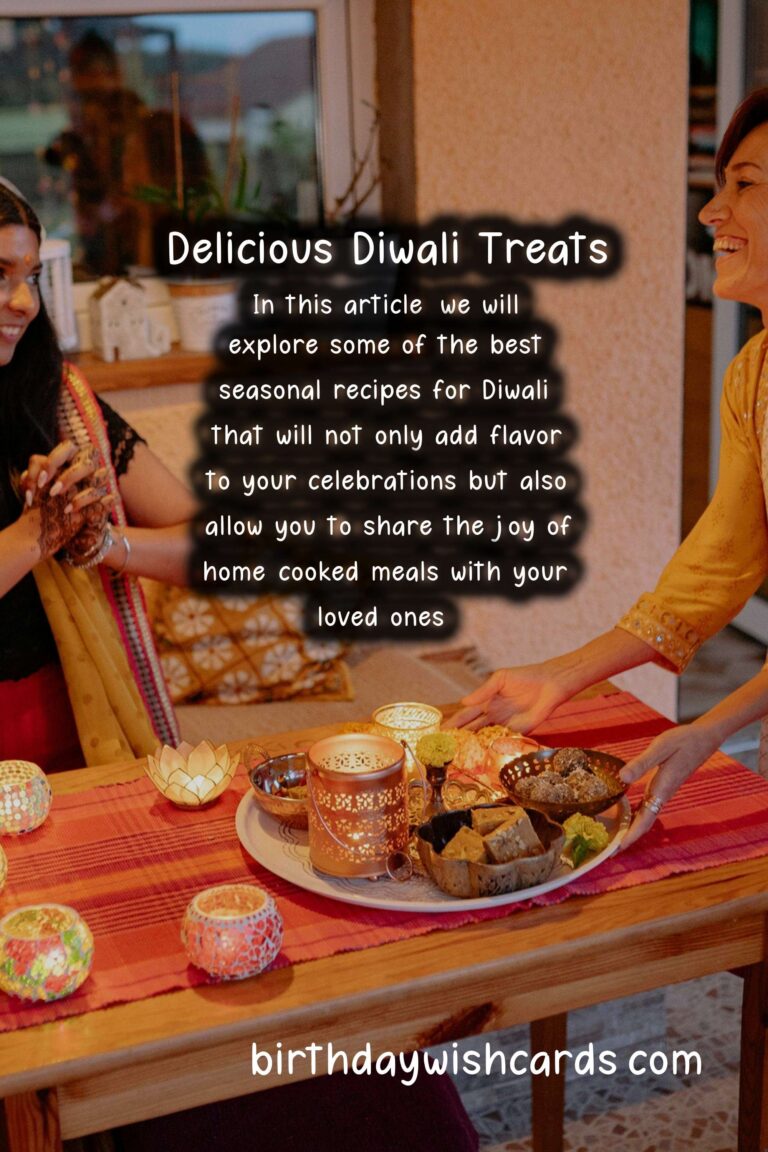 Best Seasonal Recipes for Diwali