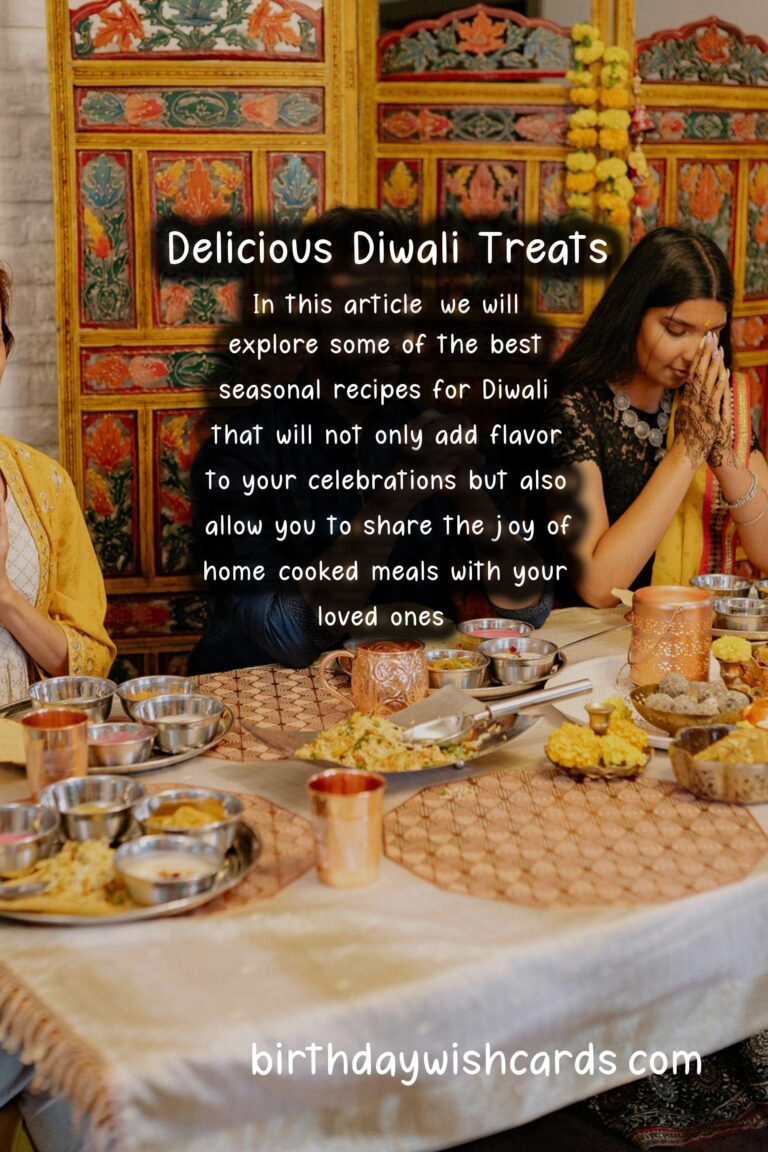 Best Seasonal Recipes for Diwali