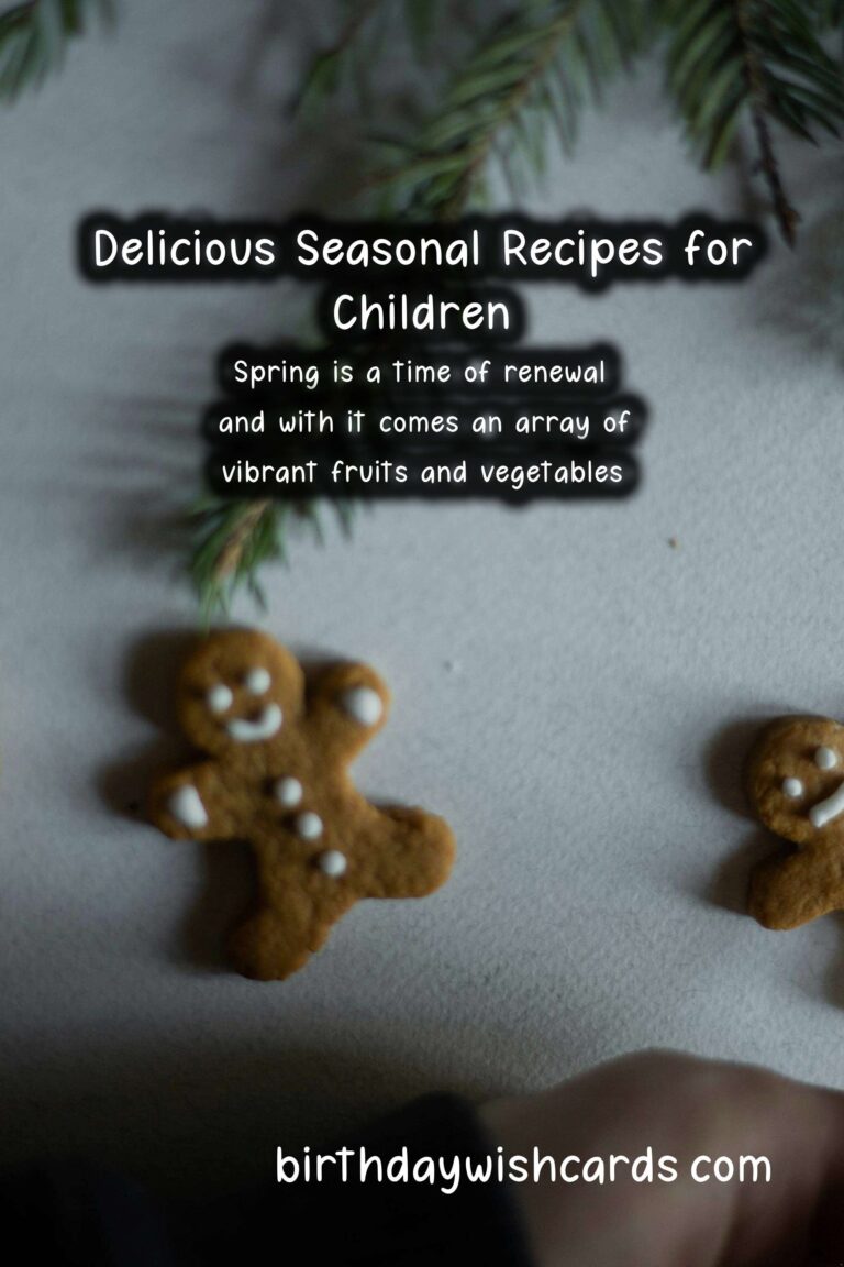 Best Seasonal Recipes for Kids