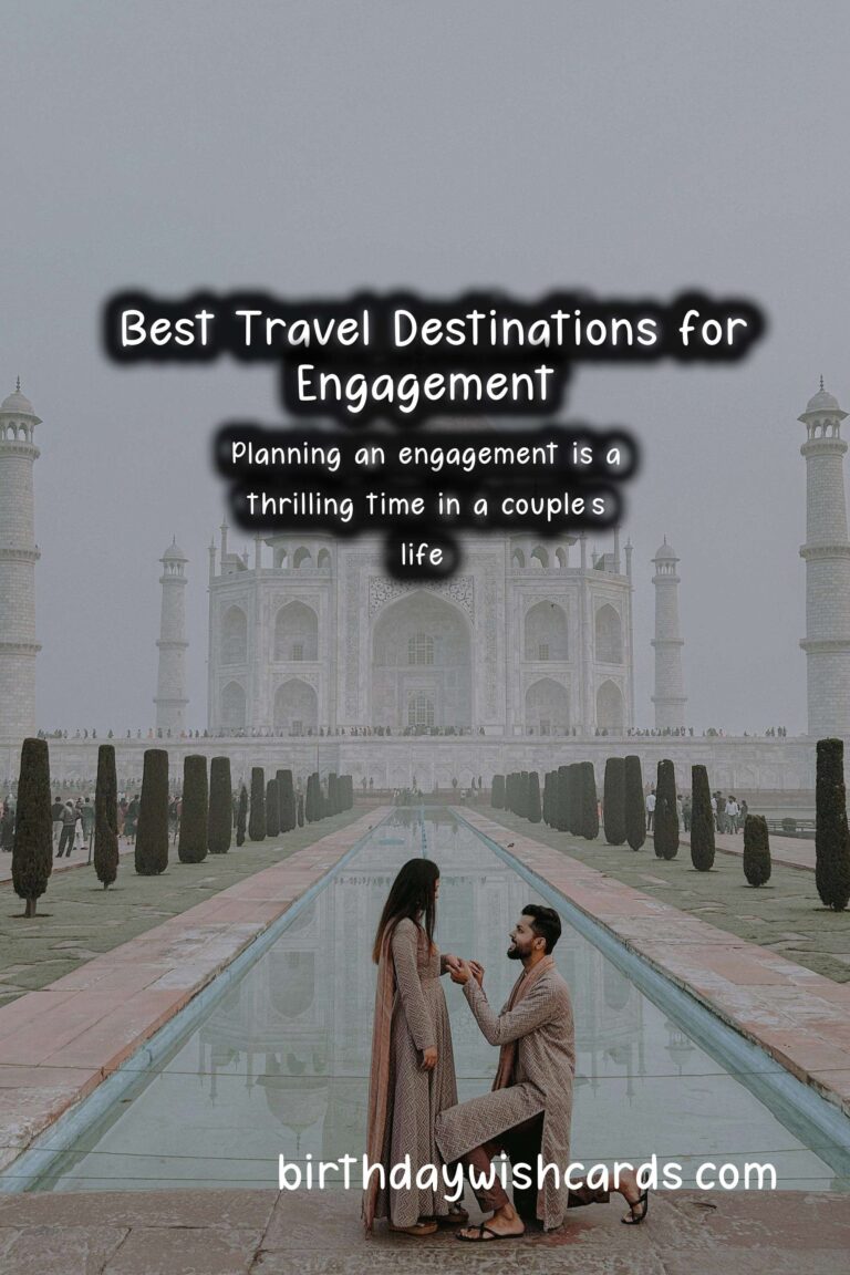Best Travel Destinations for Engagement