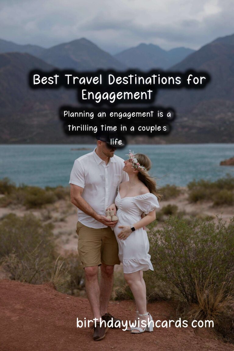 Best Travel Destinations for Engagement