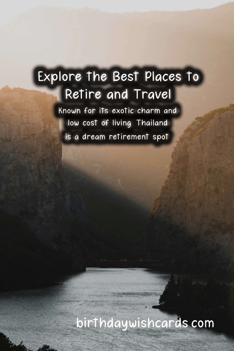 Best Travel Destinations for Retirement
