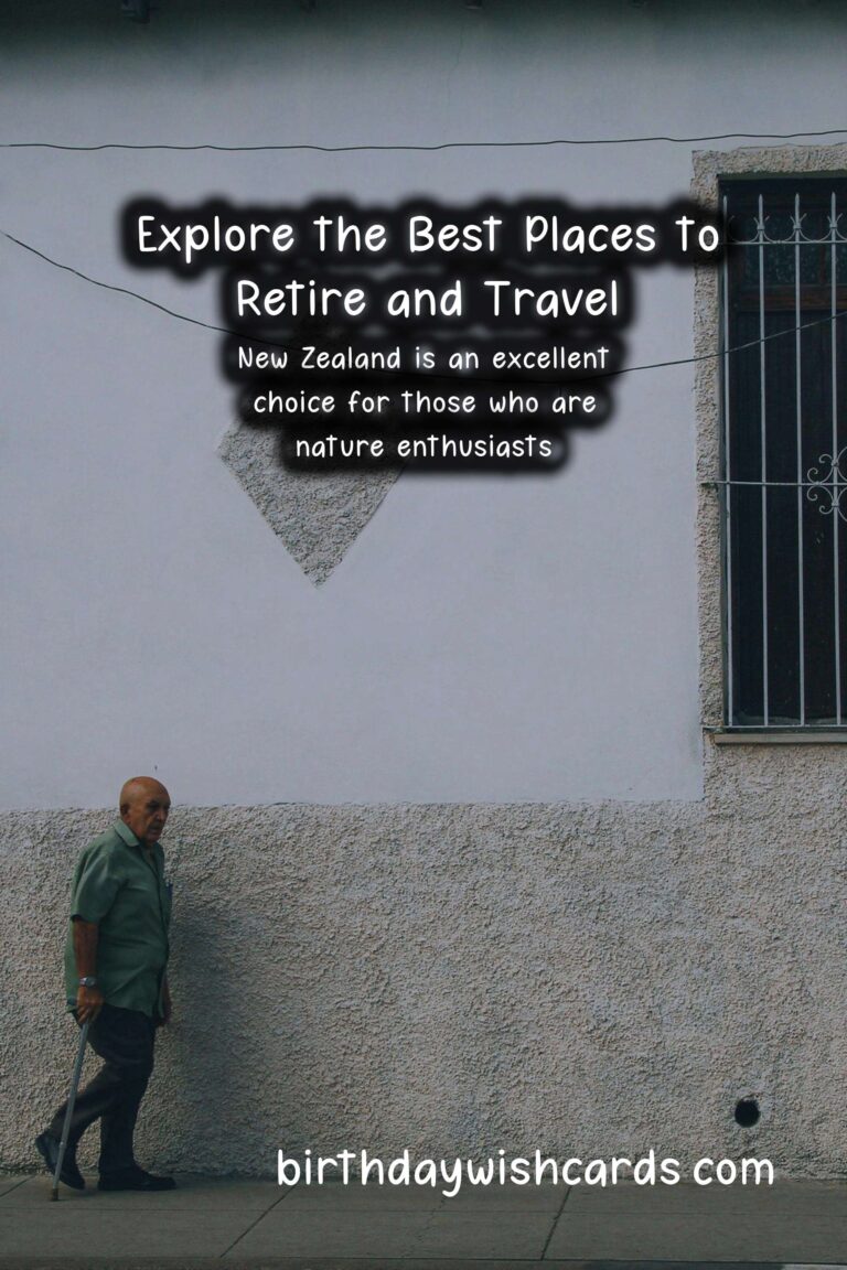 Best Travel Destinations for Retirement