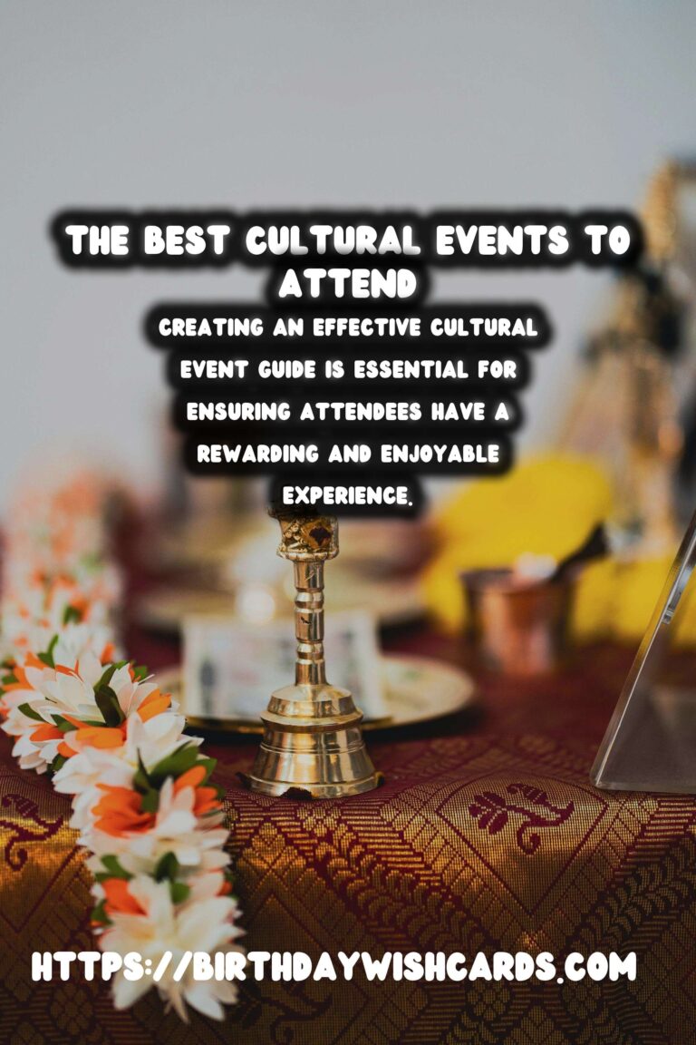 Best Ways to Write a Cultural Event Guide