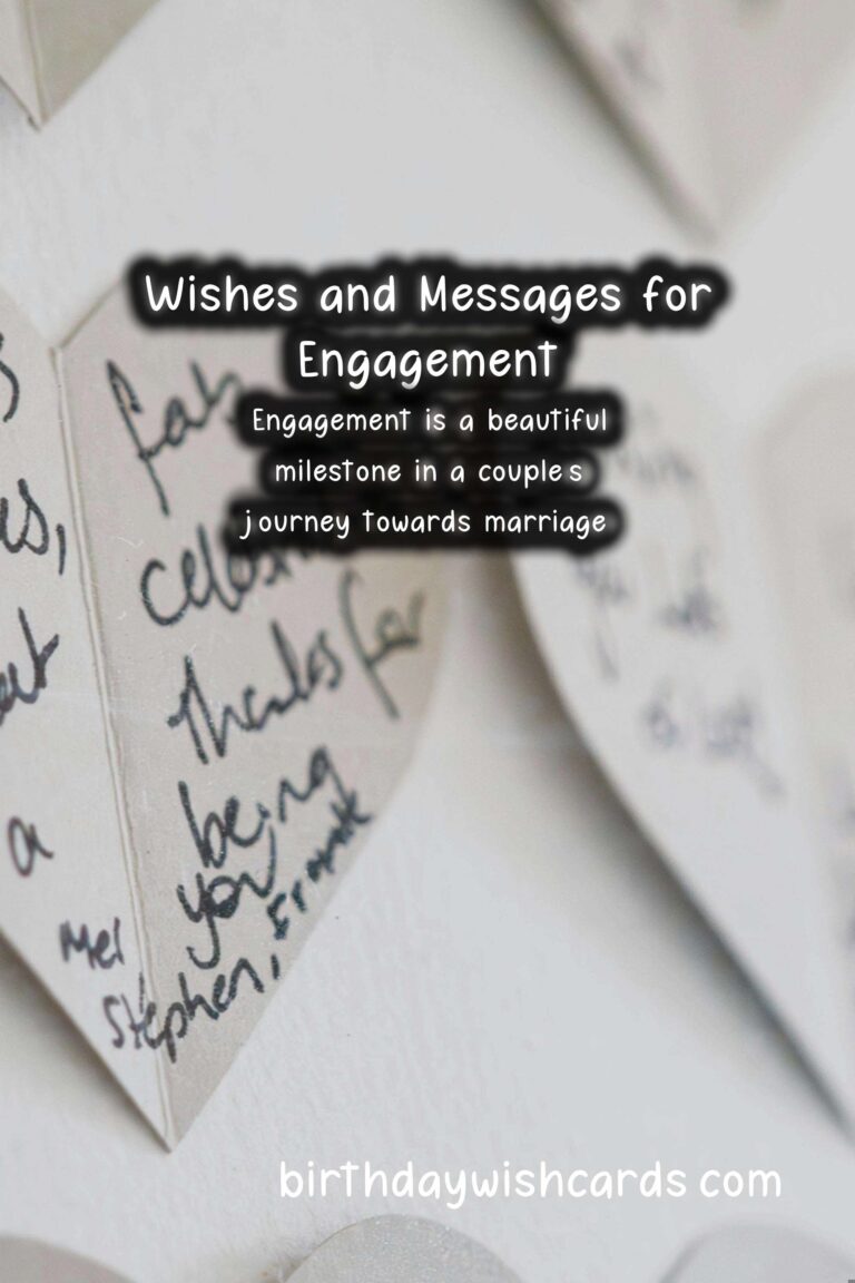 Best Wishes and Messages for Engagement
