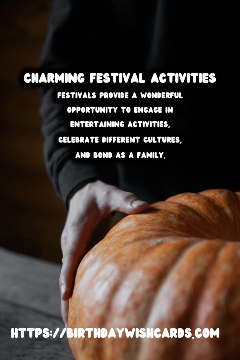Charming Festival Activities for Families to Try This Year