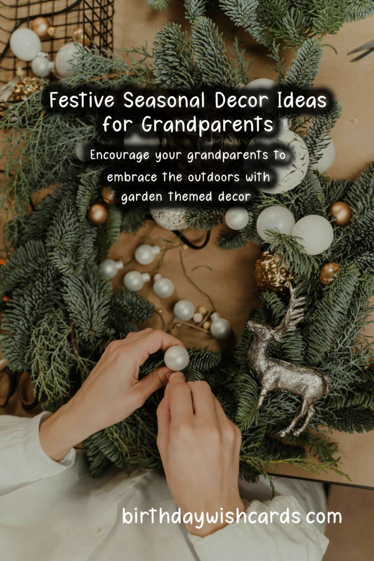 Charming Seasonal Decor Ideas for Grandparents