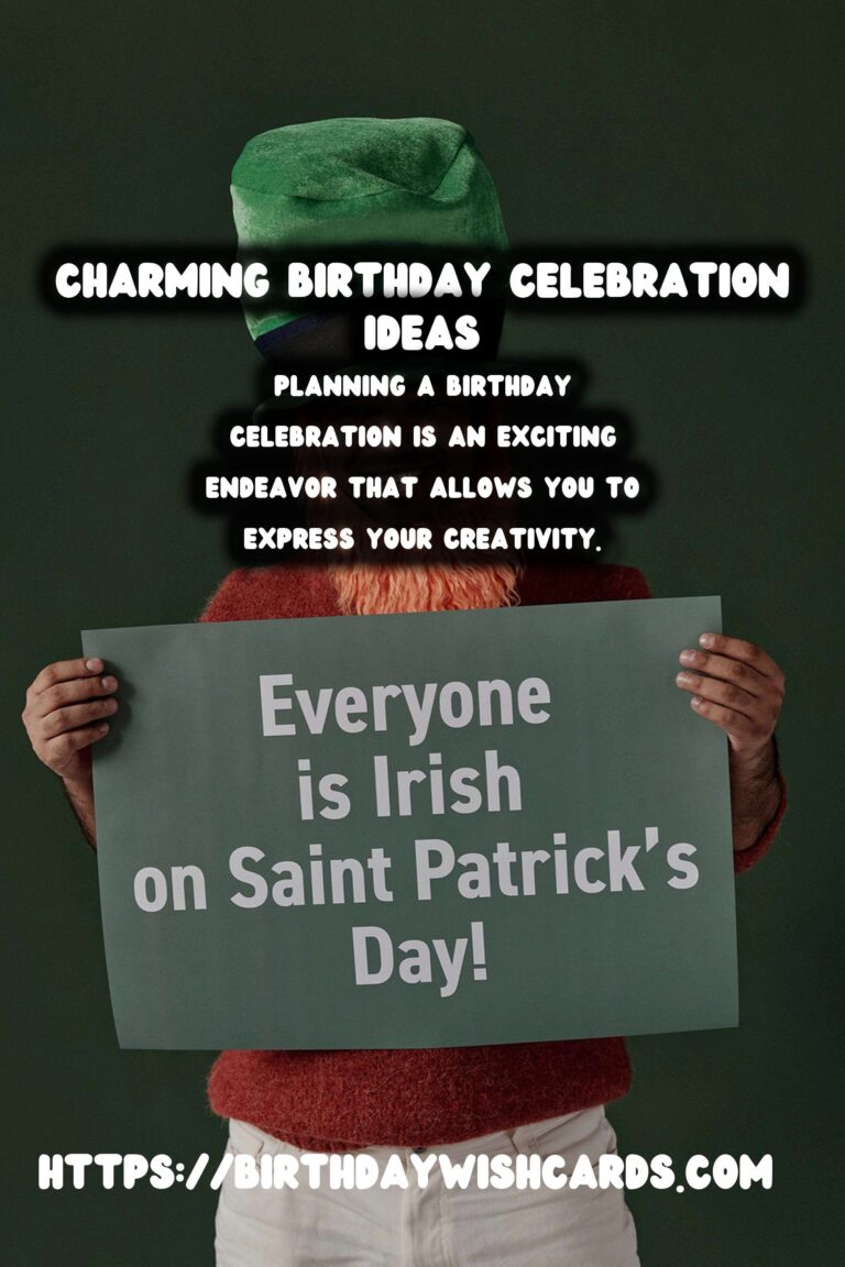 Charming Ways to Prepare Birthday Celebration Ideas