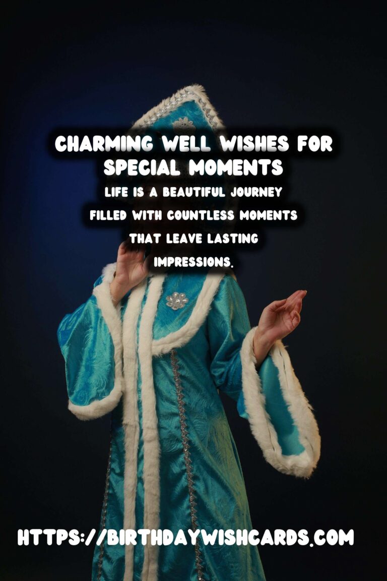 Charming Well Wishes for an Unforgettable Experience