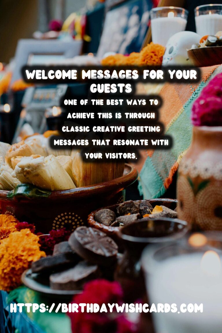 Classic Creative Greeting Messages That Will Wow Your Guests