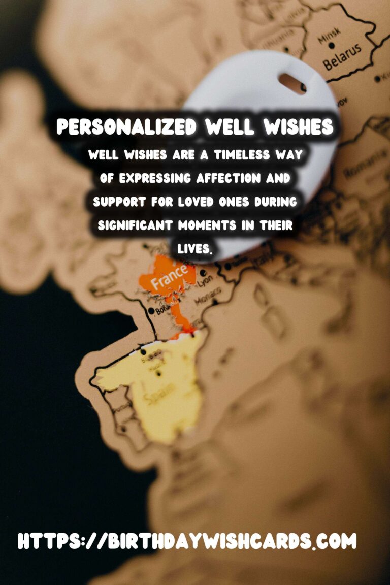Classic Ways to Customize Well Wishes