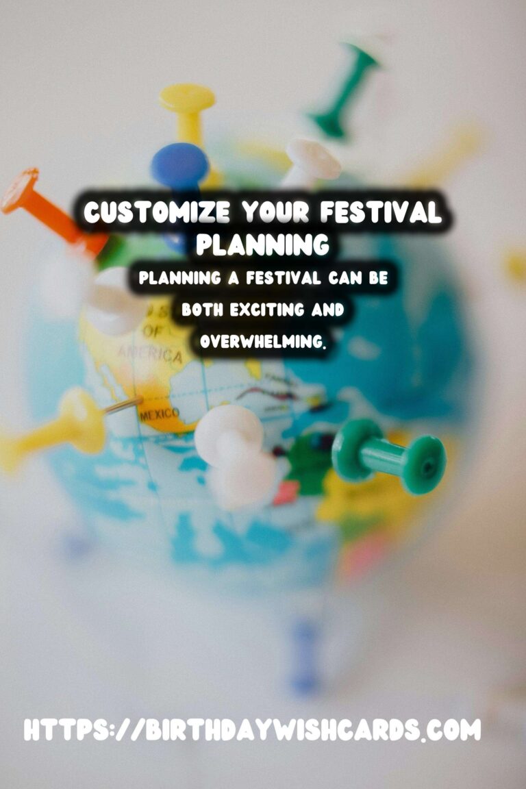 Classic Ways to Customize Your Festival Planning Guide
