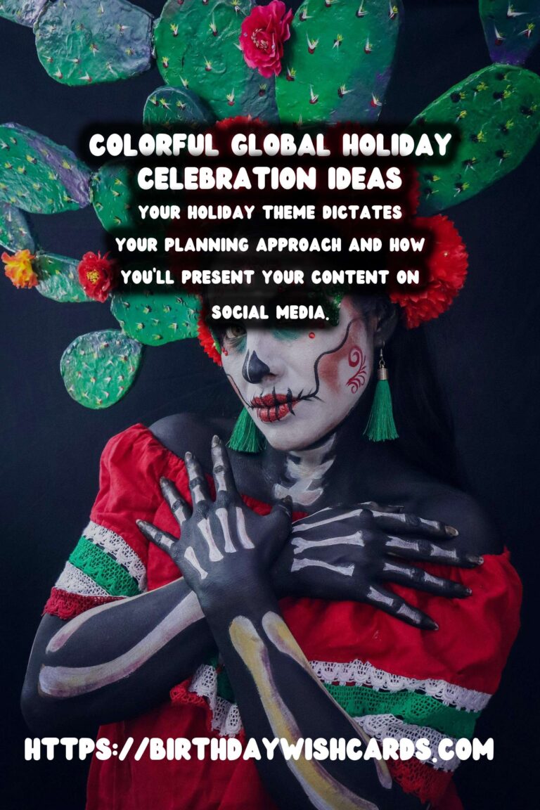 Colorful Global Holiday Planning For Social Media