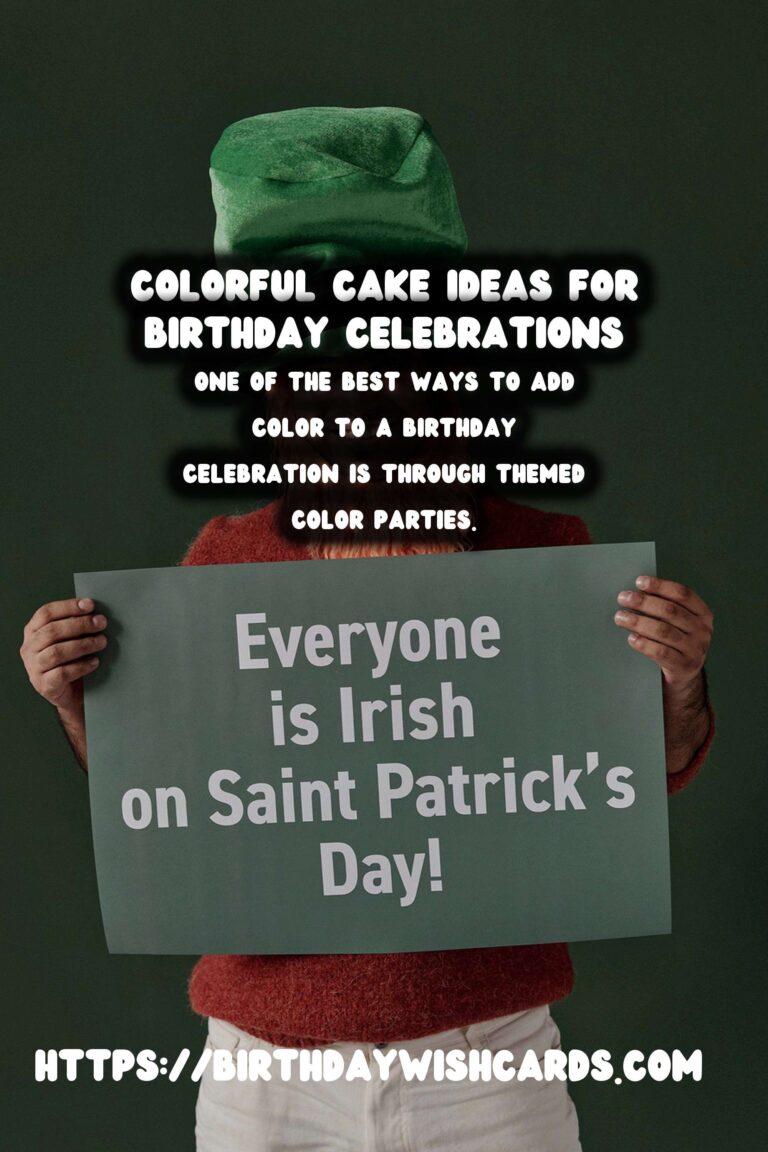 Colorful Ways to Celebrate: Unique Birthday Celebration Ideas