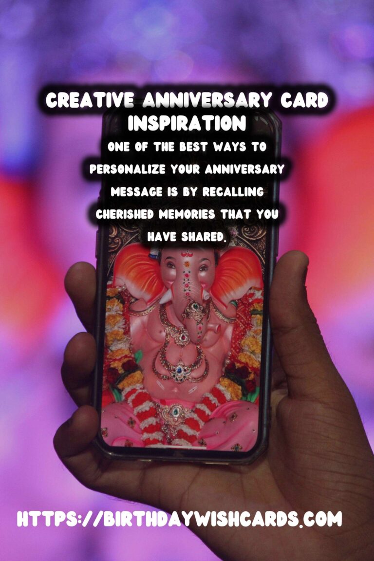 Colorful Ways to Personalize Anniversary Card Messages
