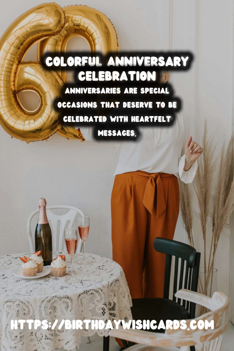 Colorful Ways to Plan Anniversary Messages