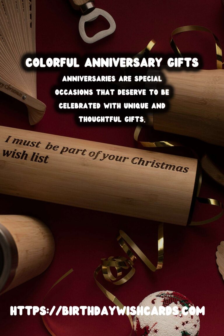 Colorful Ways to Prepare Anniversary Gift Ideas