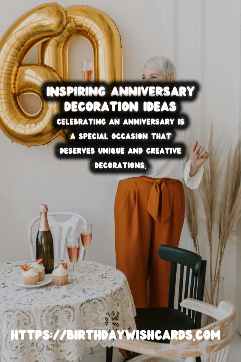 Creative Anniversary Decoration Ideas That Inspire Connection