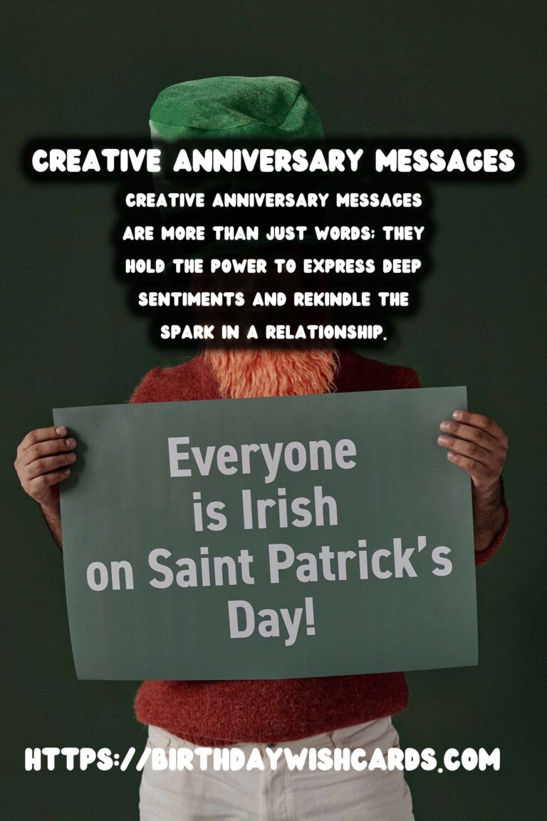 Creative Anniversary Messages That Make Memories