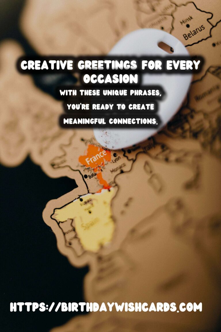 Creative Meaningful Greeting Phrases For Last-Minute Planning